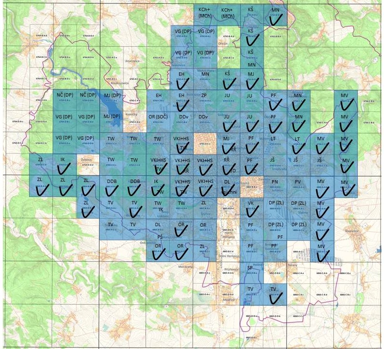 Čtverce zadané k 2016